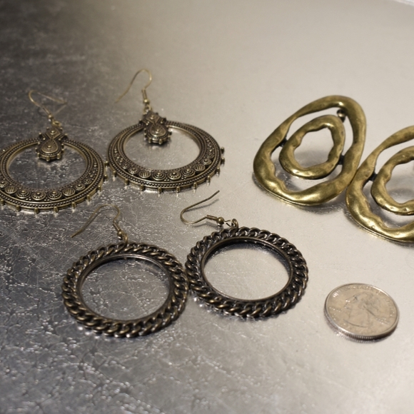 Brass Paparazzi earrings •Package Deal Sale •